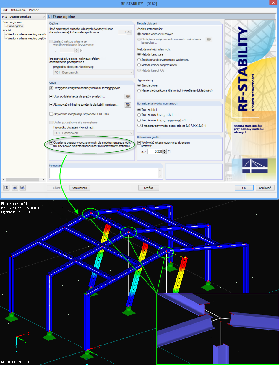 Znalezienie niestateczności układu