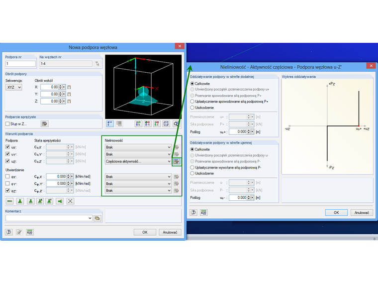 Rozszerzone możliwości modelowania podpór