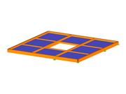 Strop z belek drewnianych