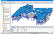 3D-Modell der Schule in RFEM (© DBC AS)