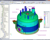 Model analityczny w RFEM (© Peter & Partner)