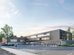 Rysunek techniczny szkoły im. Marii Curie w Fontoy (© KL Architectes - Bagard & Luron)