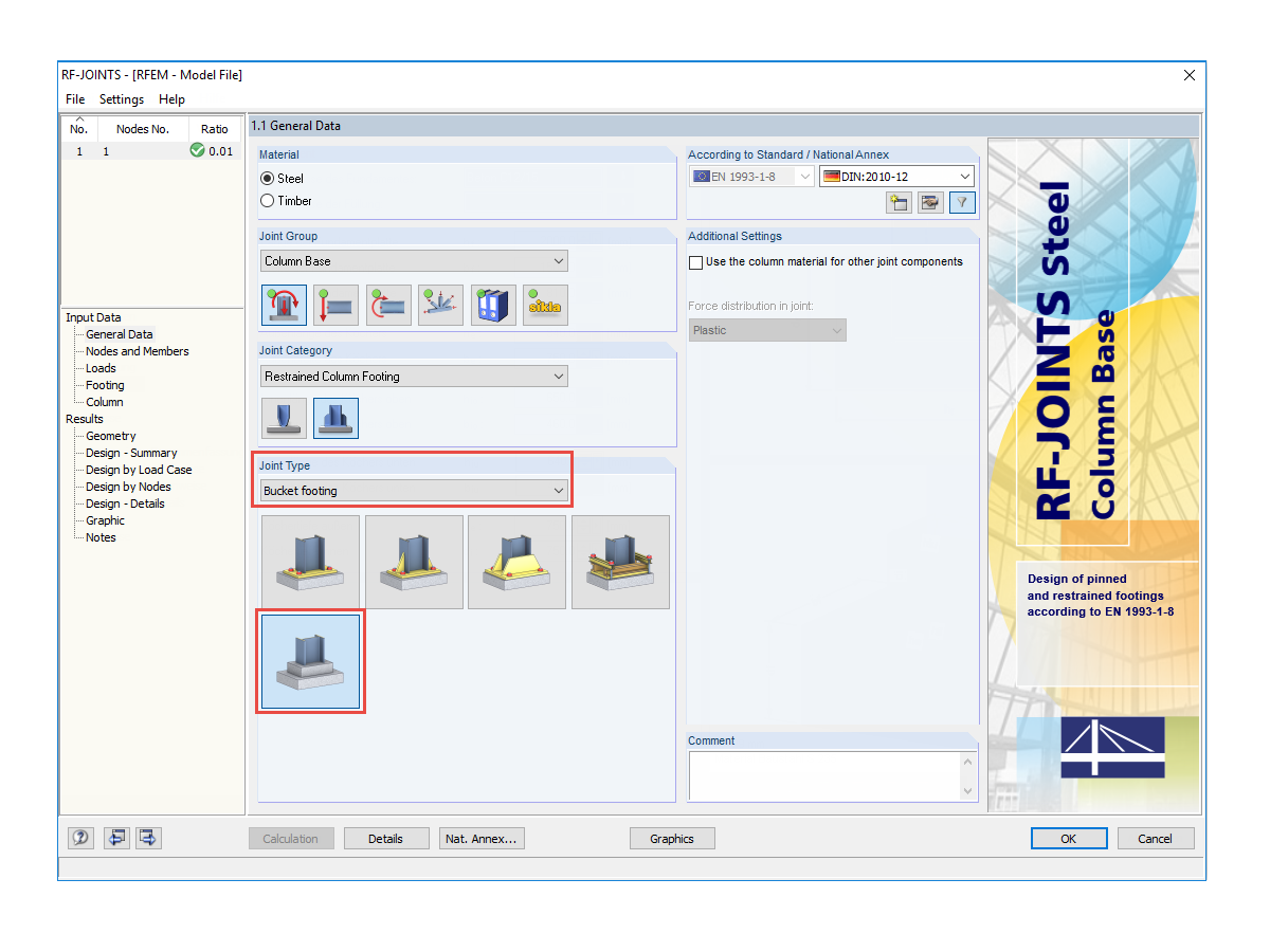 Dane ogólne - typ połączenia