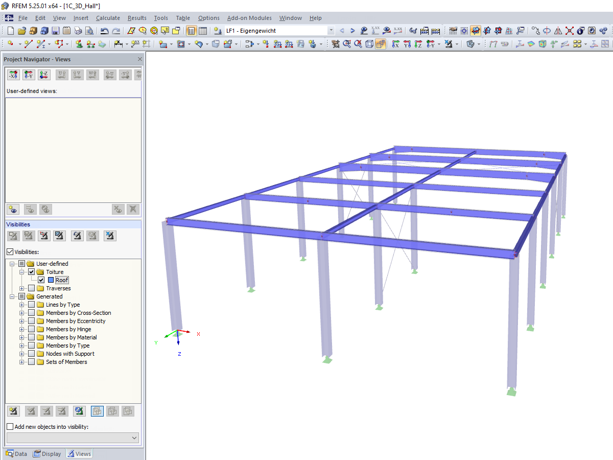 Widoczność po dodaniu brakujących prętów
