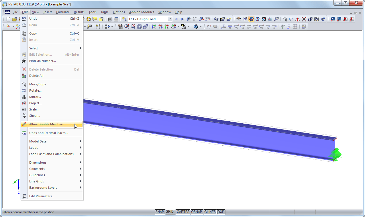 Zezwolić na podwójne pręty