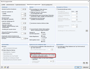 Okno dialogowe Parametry obliczeń
