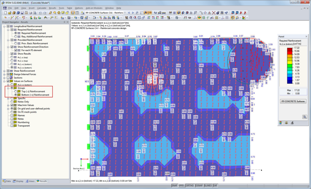 pokaż kierunek zbrojenia