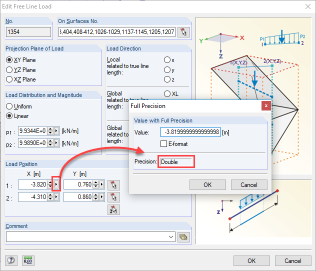 Pełna precyzja dla wolnego obciążenia