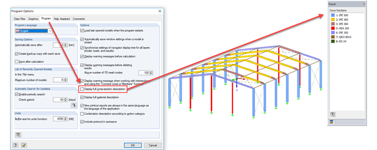 Okno dialogowe "Opcje programu"