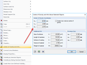 Feature „Środek ciężkości i informacje”