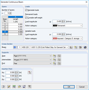 Generator belek ciągłych