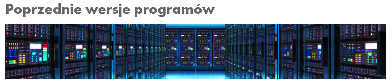 Poprzednia wersja programu