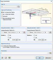 Wyświetlanie żebra w programie RFEM