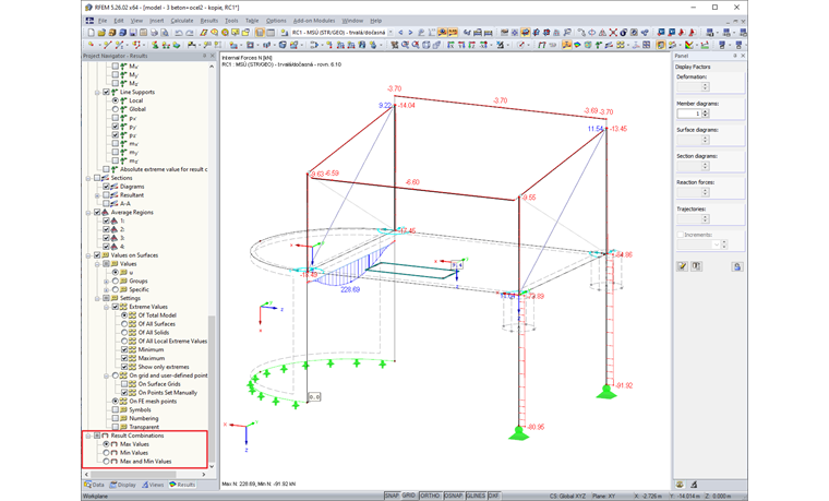 Przełączanie między wartościami Max, Min, Max i Min