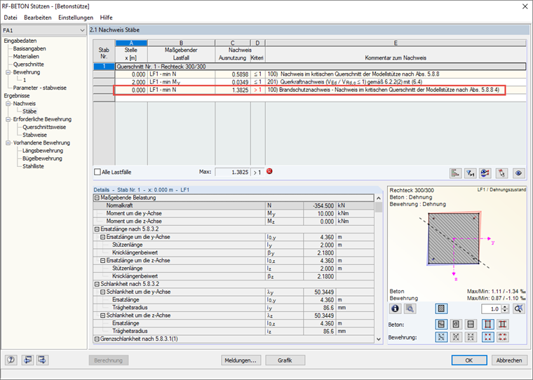 Obliczanie ognioodporności dzięki CONCRETE i RF-CONCRETE Members