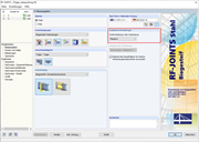 Ustawienie rozkładu sił w połączeniu