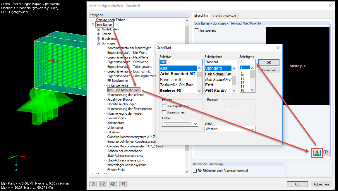 Właściwości wyświetlania