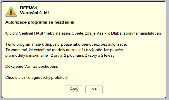 Niepowodzenie autoryzacji programu