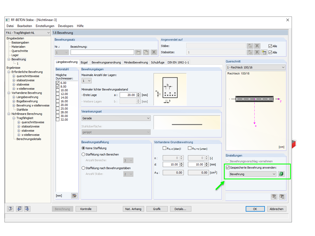 Wybór zapisanego zbrojenia