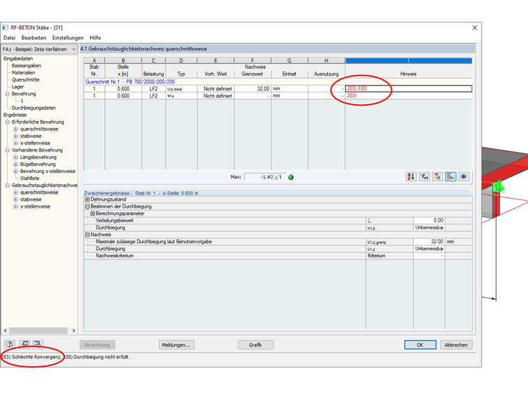 Komunikat o błędzie „Słaba zbieżność”