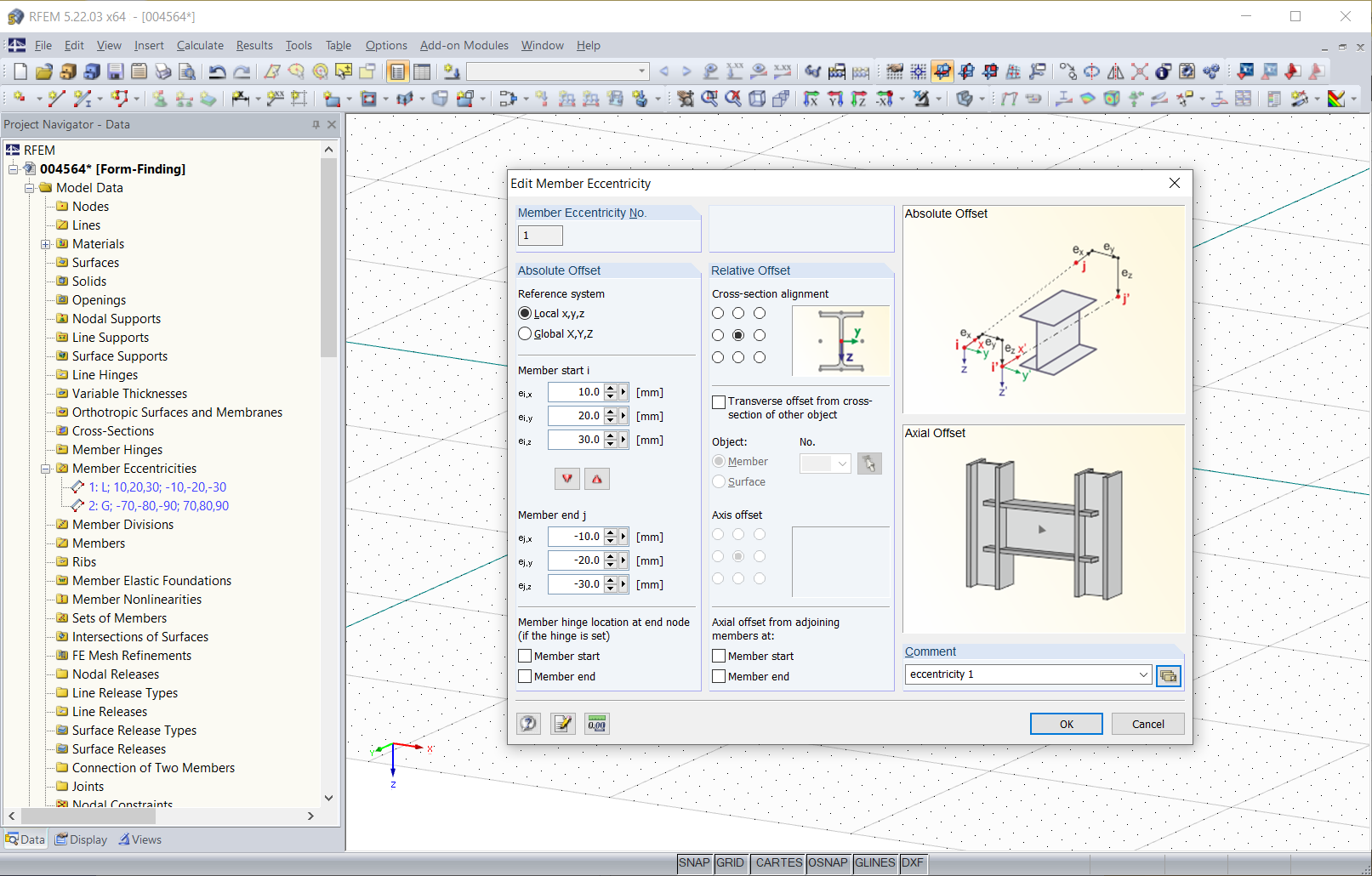 Mimośrody prętowe utworzone za pomocą makra