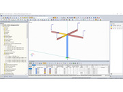 Układ konstrukcyjny po graficznym przypisaniu właściwości pręta