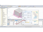 Odchylenie między współrzędnymi węzła a swobodnym obciążeniem prostokątnym
