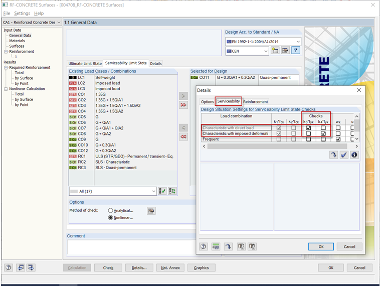 Przyczyna błędu - brak obciążenia spowodowany charakterystyczną sytuacją obliczeniową