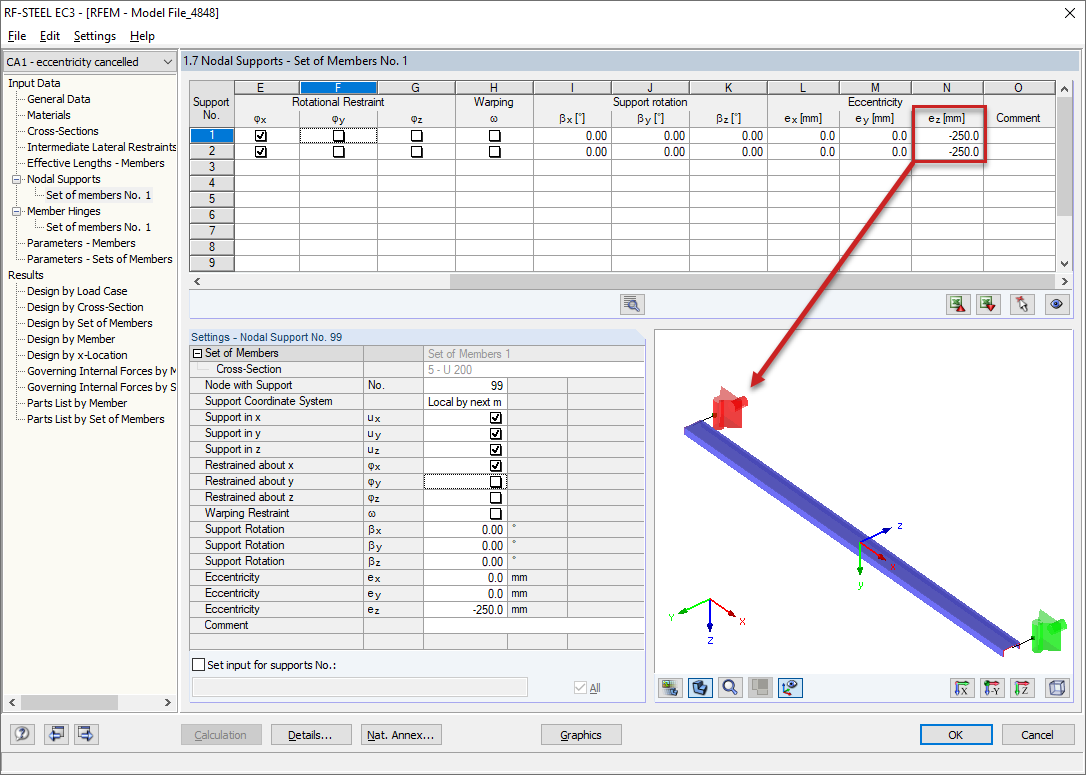 Regulacja mimośrodu w module dodatkowym