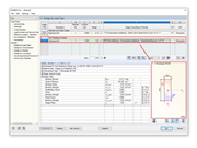 Wyświetlanie przekroju do obliczania odporności ogniowej
