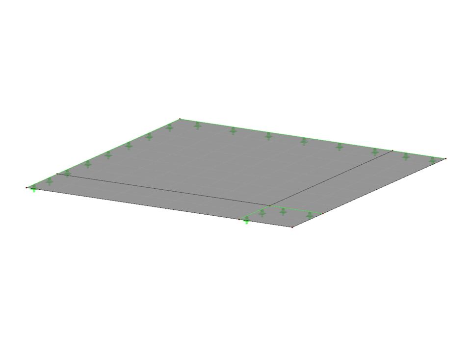 Różne momenty ujemne na narożach połączeń