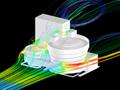 Muzeum Guggenheima i renderowanie wyników z symulacji wiatru