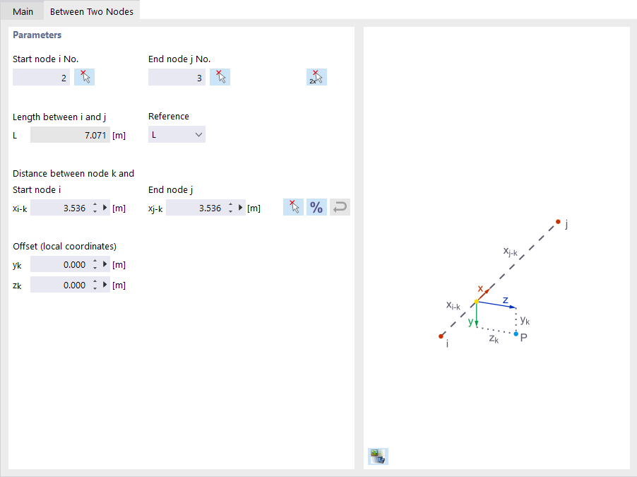 Definiowanie węzła między dwoma węzłami