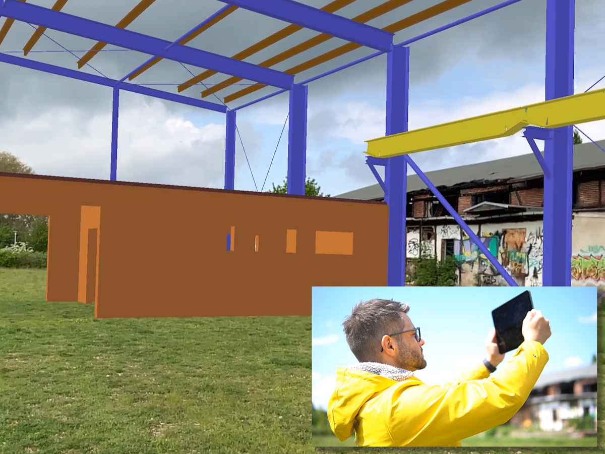 Model w RFEM i rzeczywistość rozszerzona