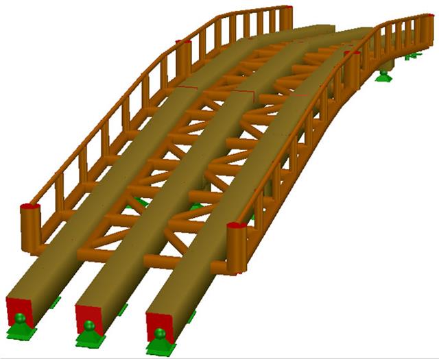 Kontrola stanu granicznego użytkowalności i stanu granicznego użytkowalności zabytkowego drewnianego mostu Shinkyô w Nikko, Japonia
