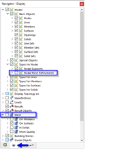 Wyłączanie węzłowych zagęszczeń siatki i siatki w "Nawigatorze - Wyświetlanie"