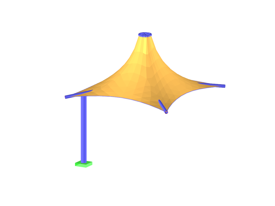 Membrana w kształcie parasola