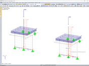 Kolumna biegnąca przez ścianę