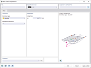 Okno dialogowe 'Nowa imperfekcja powierzchni '
