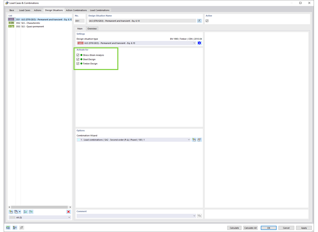 Sytuacja obliczeniowa do projektowania różnych materiałów