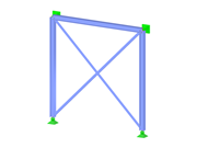 Stężenie stalowe w programie RFEM 6