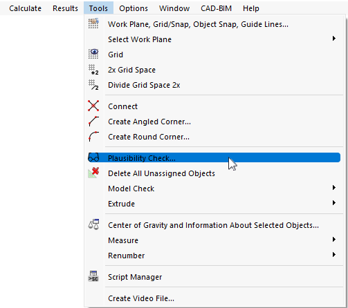 Wywołanie kontroli poprawności