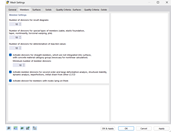 Okno dialogowe „Ustawienia sieci”, zakładka „Pręty”