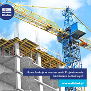 Nowe funkcje w dodatku do wymiarowania betonu