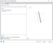 Podział pręta w punktach co jedną trzecią długości