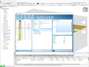 Obliczanie przebicia w konstrukcjach żelbetowych w RFEM 6 z grafiką weryfikacji sił wewnętrznych.