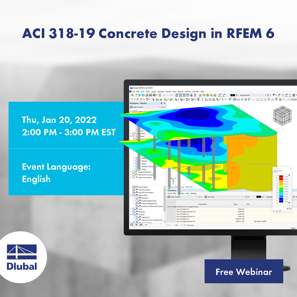 ACI 318-19 Wymiarowanie betonu w RFEM 6