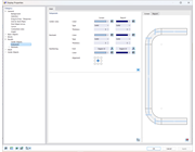 Właściwości wyświetlania dla pojedynczego przęsła