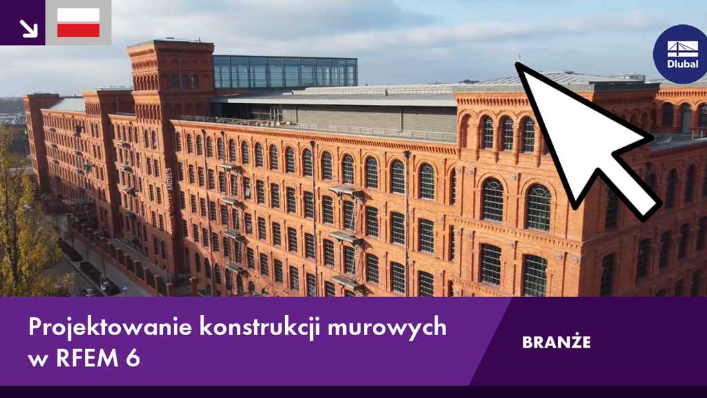 Analiza modeli murów w RFEM 6 z symulacją obciążeń i wynikami obliczeń.