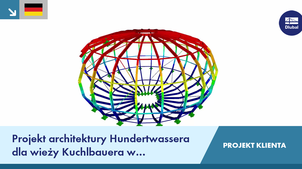 Architektoniczny projekt Wieży Kuchlbauer w Abensbergu. PROJEKT KLIENTA